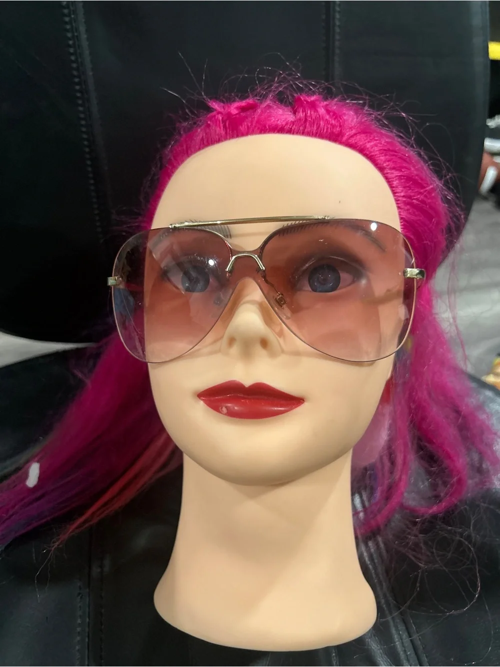 Aviator Gradient Sunglasses in gold frame - Unbranded